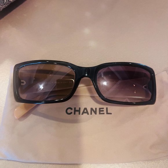 Old Classic Vintage Black and Tan Chanel Sunglasses CH5078  C817/13 - Picture 4 of 13